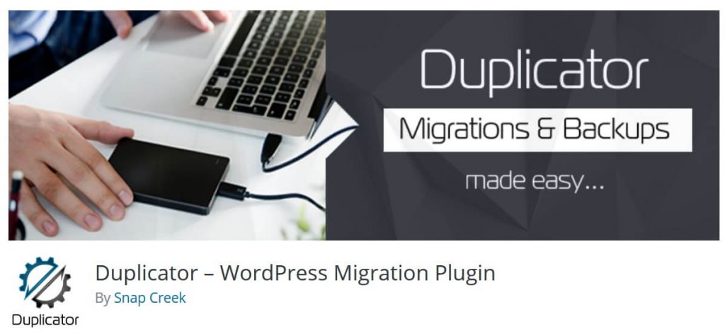duplicator Wordpress migration plugin review image