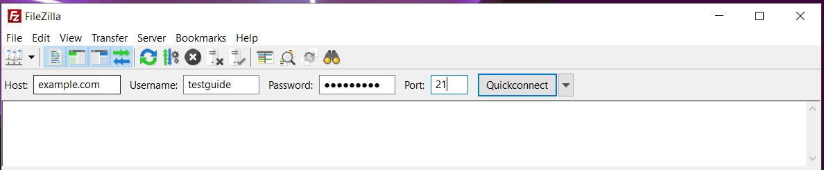 ftp port 21 in filezilla fix econnrefused error