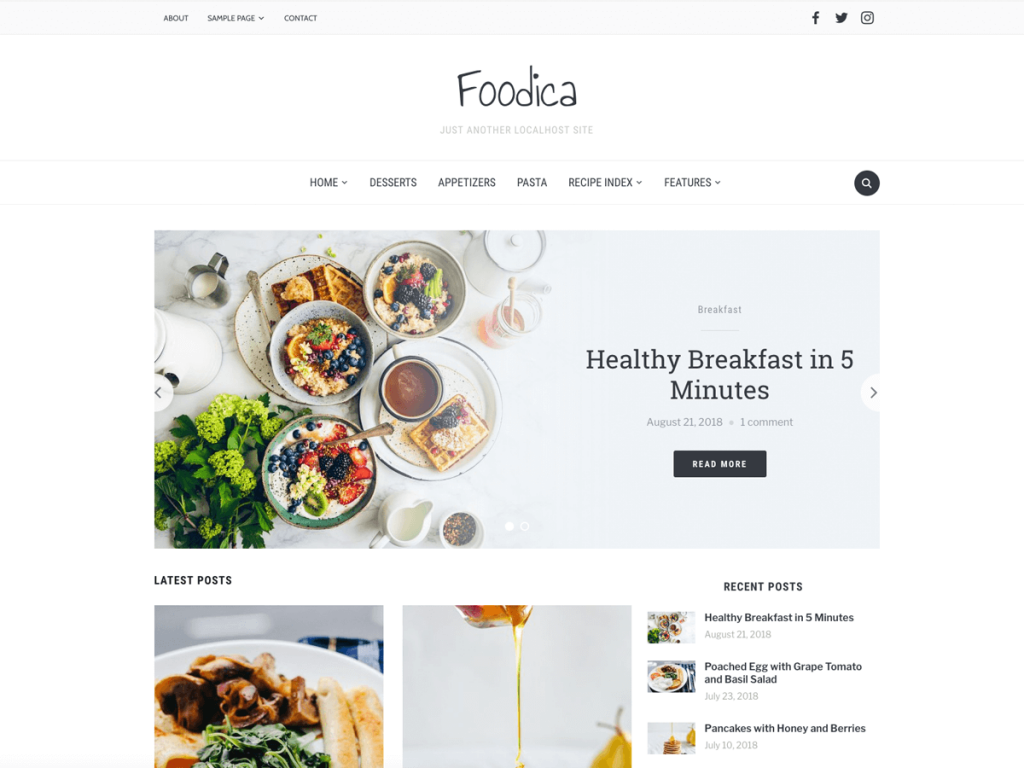 Foodica WordPress Theme article image