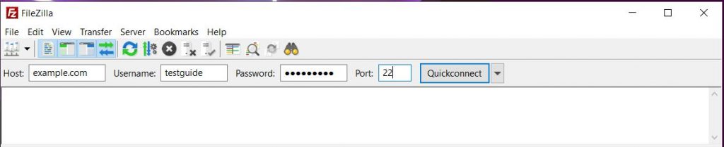 sftp port 22 in filezilla fix econnrefused error