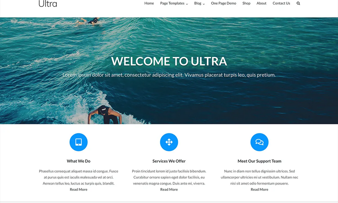 Ultra WordPress theme image
