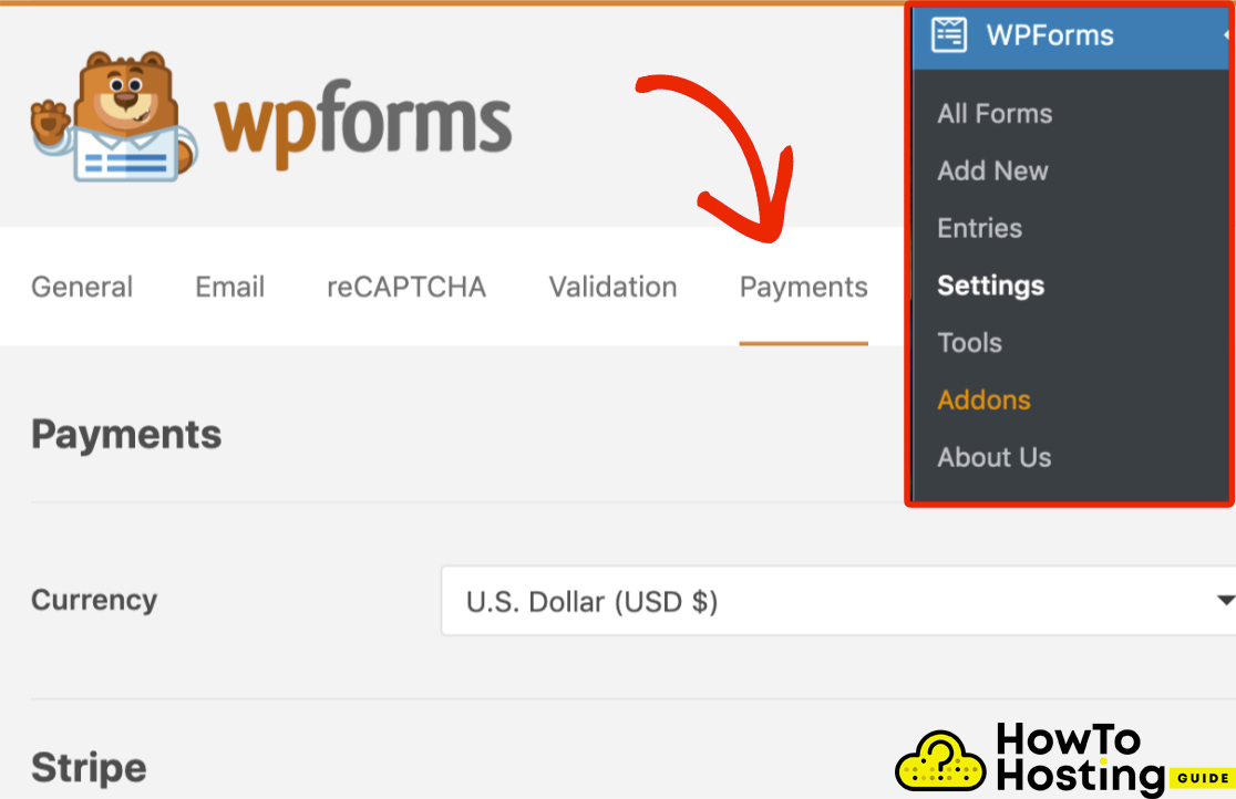 op forms payments tab image