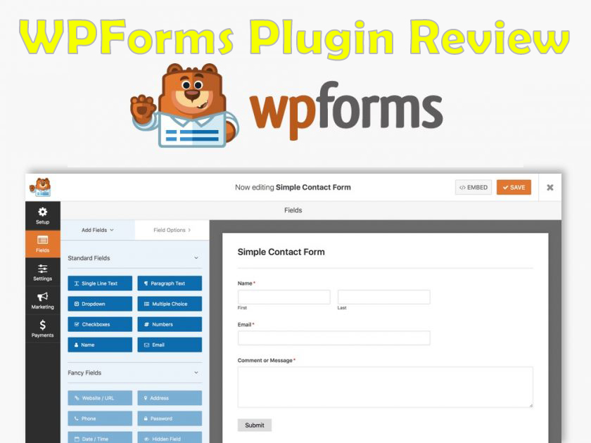 WPForms Plugin Review FEATURED