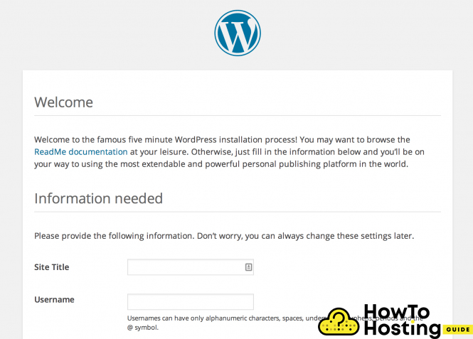 installed WordPress application on vultr image