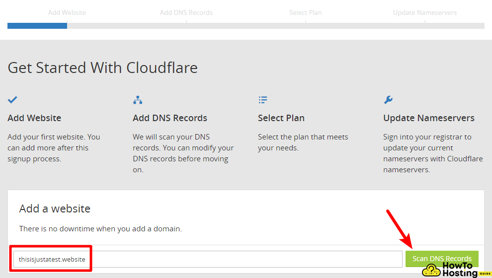 add website to cloudflare image