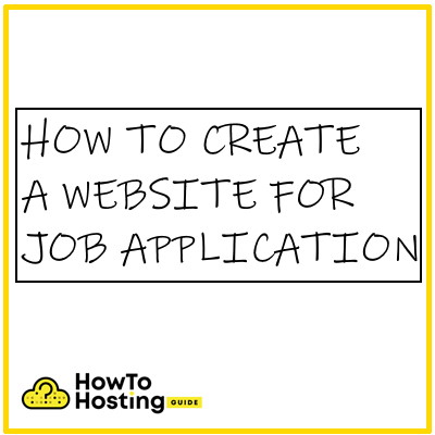 create a website for job application image