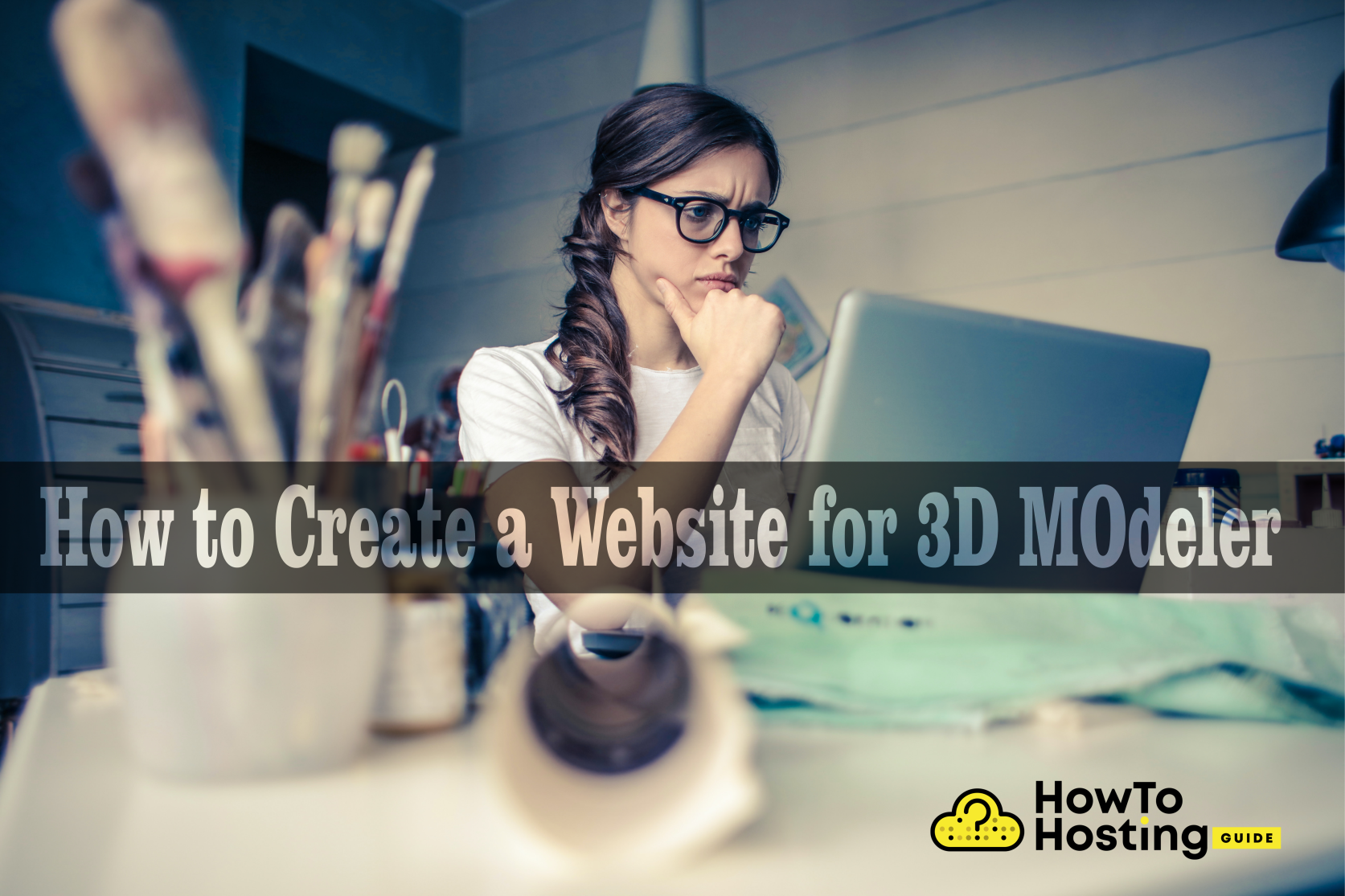 create a unique website for 3D modeler