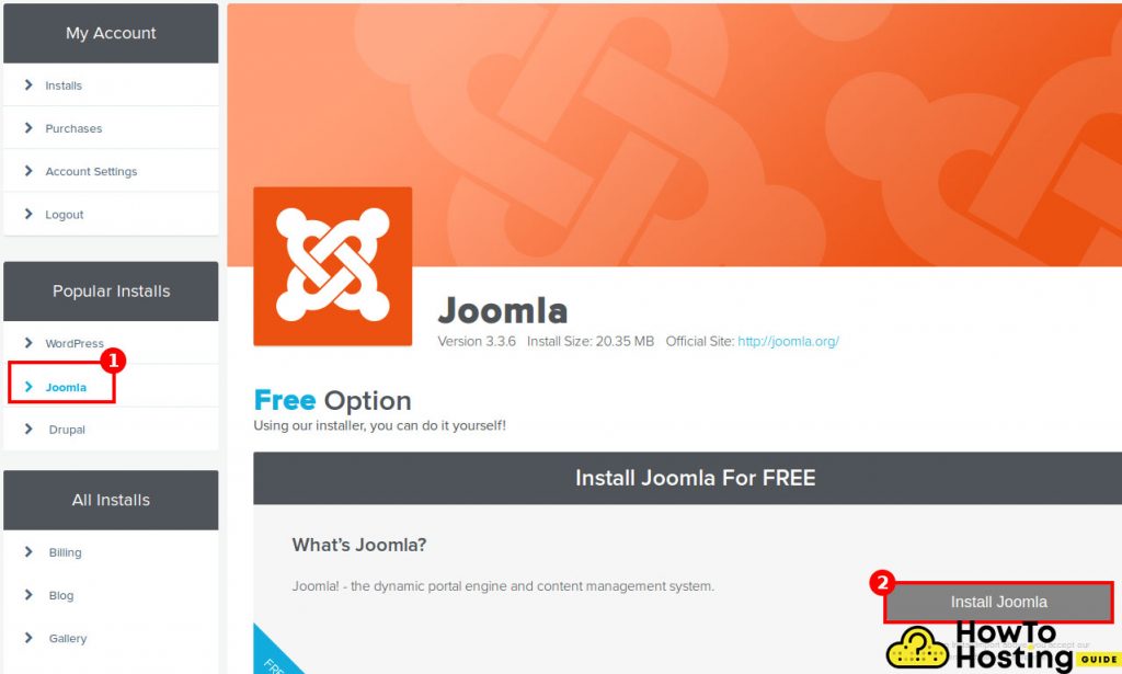 install joomla using vps