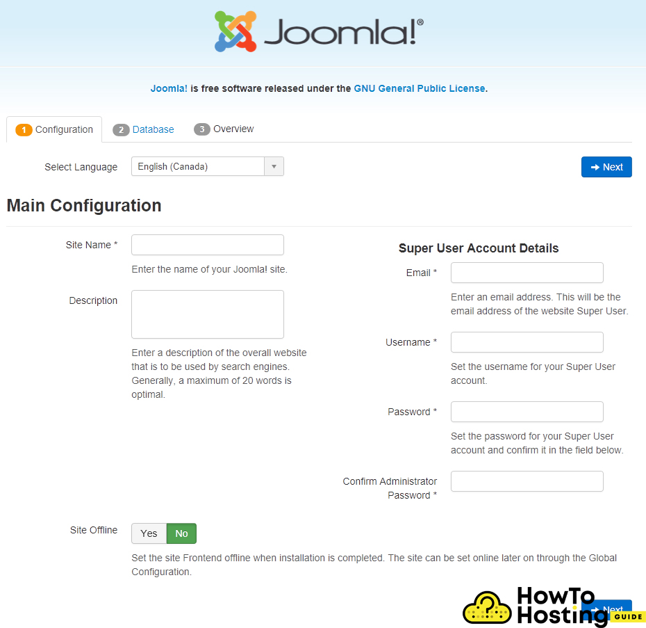 Joomla Configuration image
