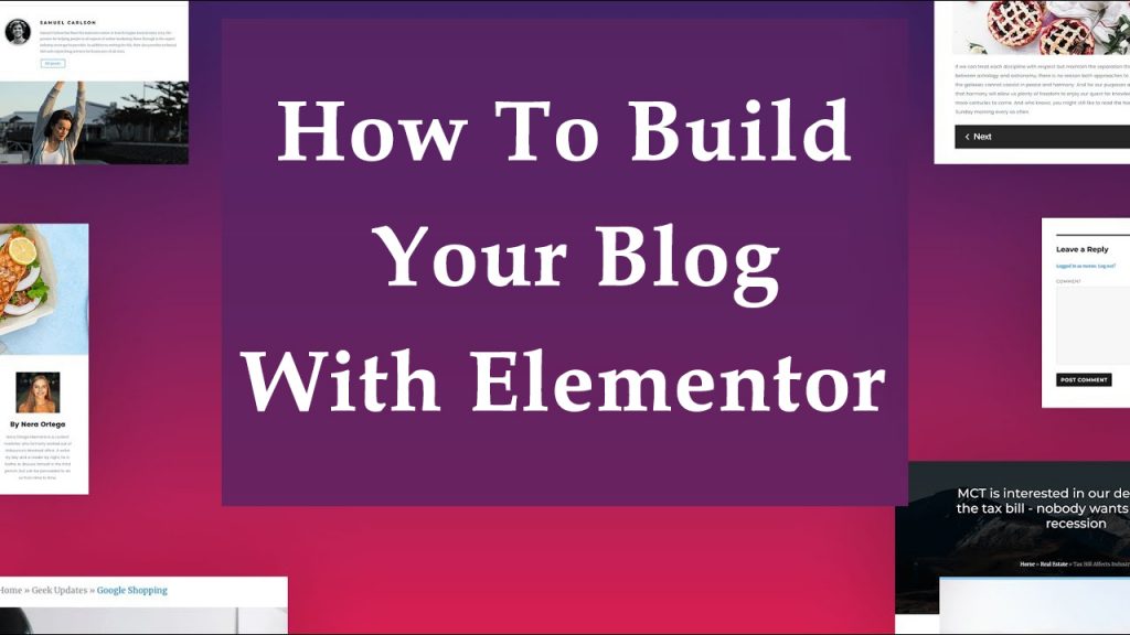 Erstellen Sie ein Blog mit Elementor
