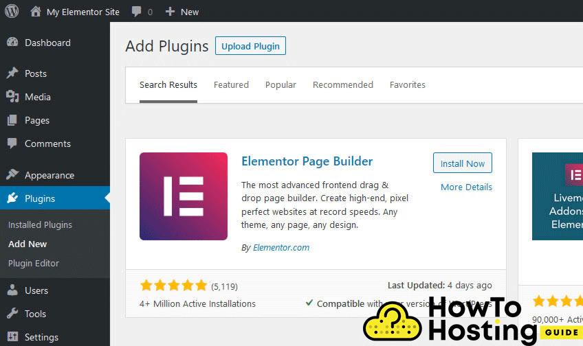 how to use elementor templates image