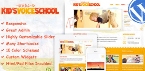 kids voice school wordpress theme image