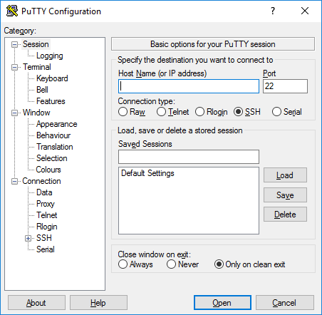 putty configuration image