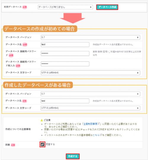 sakura hosting database image