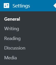 wordpress settings