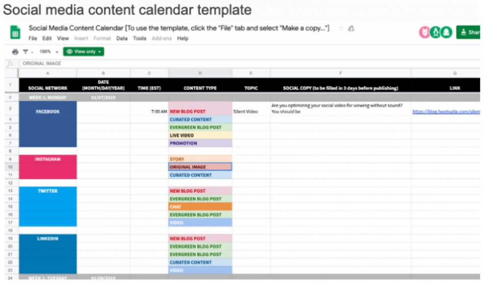 social-media-content-calendar-template-example-howtohosting-guide