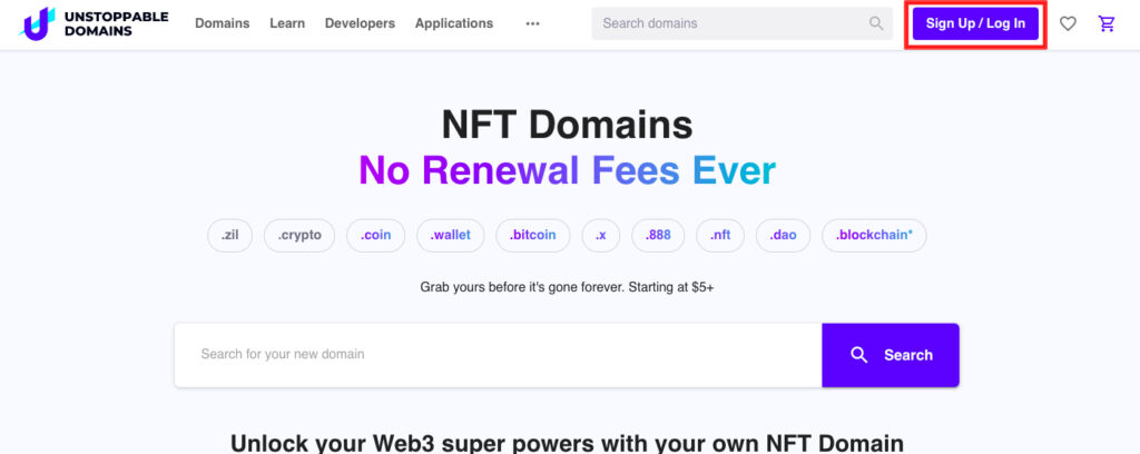 nft domains search